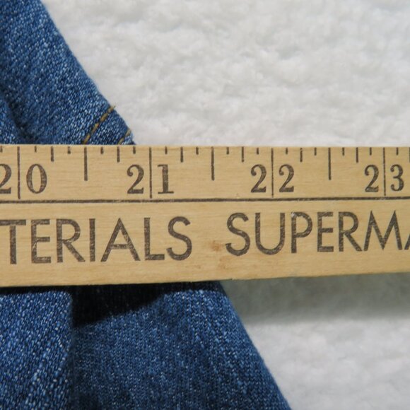 Roamans Jacket Womens Size 30W Medium Wash Denim Jean Button Closure Pockets - Picture 8 of 12